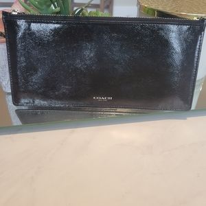 Coach Black Leather Clutch
